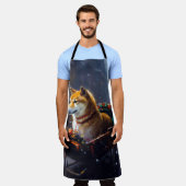 Tablier Saison de Noël de Shiba Inu (Porté)