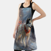 Tablier Saison de Noël du Malamute de l'Alaska (Insitu)