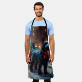 Tablier Saison de Noël du Terrier écossais (Porté)