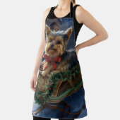Tablier Saison de Noël du Yorkshire Terrier (Insitu)