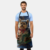 Tablier Saison de Noël du Yorkshire Terrier (Porté)