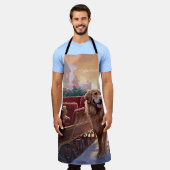 Tablier Saison de Noël Golden Retriever (Porté)