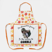 Tablier Saison photo personnalisée de dinde d'action de gr (Recto)