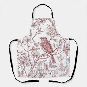 Tablier Sakura Fleur de Cerisier Vintage & Oiseau Esthéti