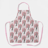 Tablier Sakura Rose Cherry Fleur Arbre Design (Recto)