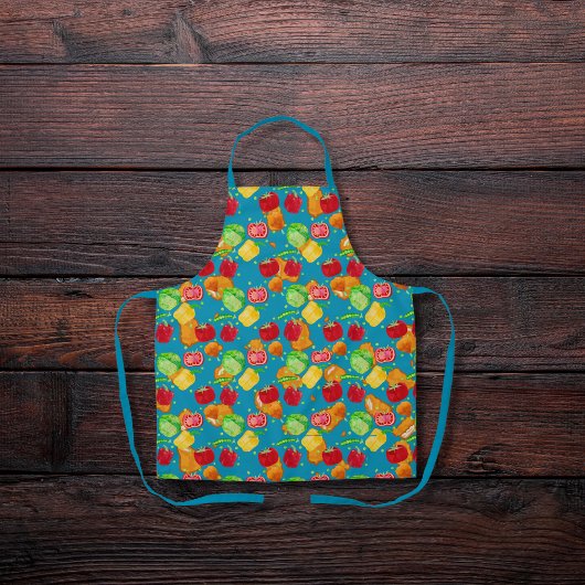 Tablier Salade croustillante et croquante bleu turquoise