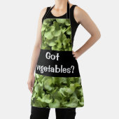 Tablier Salade verte feuilles Légumes dans le jardin (Insitu)