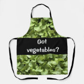 Tablier Salade verte feuilles Légumes dans le jardin (Recto)