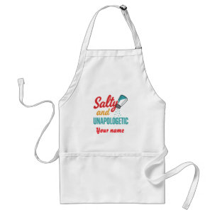 Tablier Salé et sans excuses – Salière de diner rétro