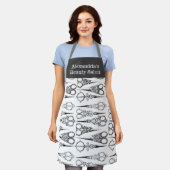 Tablier Salon Apron Ciseaux sur mesure Nom du salon (Porté)