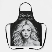 Tablier Salon De Beauté De Coiffure Et Maquillage (Recto)