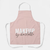 Tablier Salon de beauté élégant Titre de l'emploi Pink Bus (Recto)