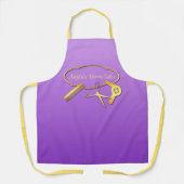 Tablier Salon de beauté Gold et Purple (Recto)