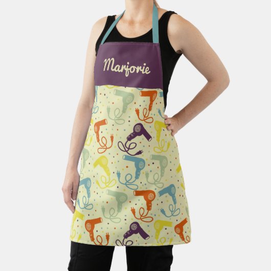 Tablier Salon de beauté personnalisé Sèche-cheveux salon (Insitu)