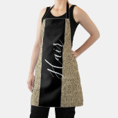 Tablier Salon de cheveux moderne Parties scintillant d'or  (Insitu)