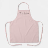 Tablier Salon de coiffeur moderne Staff script (Recto)