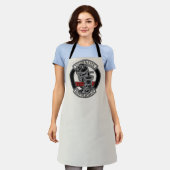 Tablier Salon de coiffeur Retro Personnalisé (Porté)