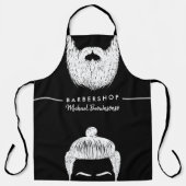 Tablier Salon de coiffure barbe moustache barbier (Recto)