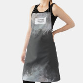 Tablier salon de maquillage moderne monogram apron (Insitu)