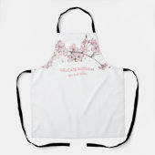 Tablier Salon Floral Fleur Rose Feminine (Recto)