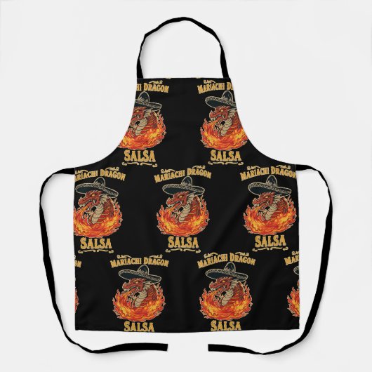 Tablier Salsa Mariachi Dragon (Recto)