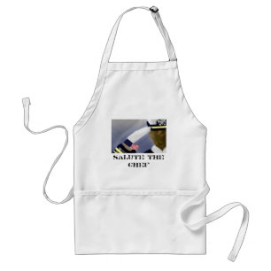 Tablier Saluez le Chef (Anciens Combattants White Standard