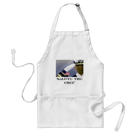 Tablier Saluez le Chef (Anciens Combattants White Standard (Devant)
