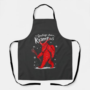 Tablier Salutation de Krampus Noël Christmas