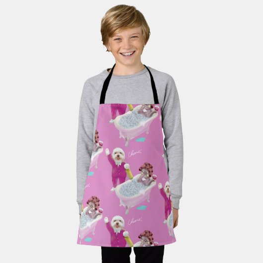 Tablier Salutations de détente (Porté)