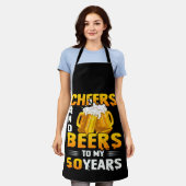 Tablier Salutations Et Bières À Mes 50 Ans 50e Anniversair (Porté)