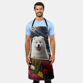 Tablier Samoyé sur une pagaie : une aventure Pittoresque (Porté)