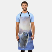 Tablier Samoyed Let It Snow Christmas (Porté)