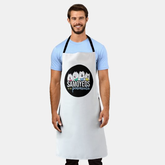 Tablier Samoyeds du logo de la péninsule (Porté)