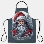 Tablier Samurai Père Noël Warrior Christmas Art Cadeau (Recto)