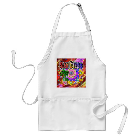 Tablier San Diego Tropical Friends Apron (Devant)