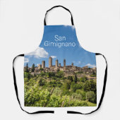 Tablier San Gimignano Toscane Italie Panorama Souvenir (Recto)