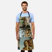 Tablier Sandro Botticelli "La Naissance de Vénus - collage (Porté)