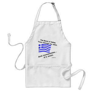 Tablier Sang de Hellas et Ouzo