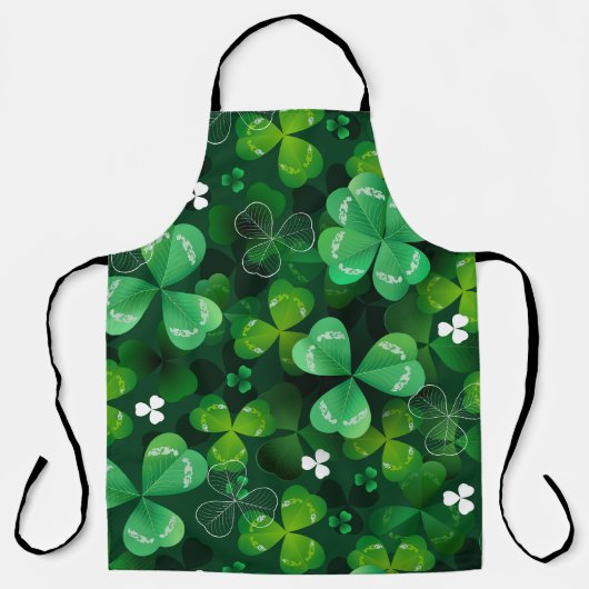 Tablier Sans couture avec trèfle vert (Recto)