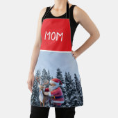 Tablier Santa and Rudolf Mom Chef All-Over Print Apron (Insitu)