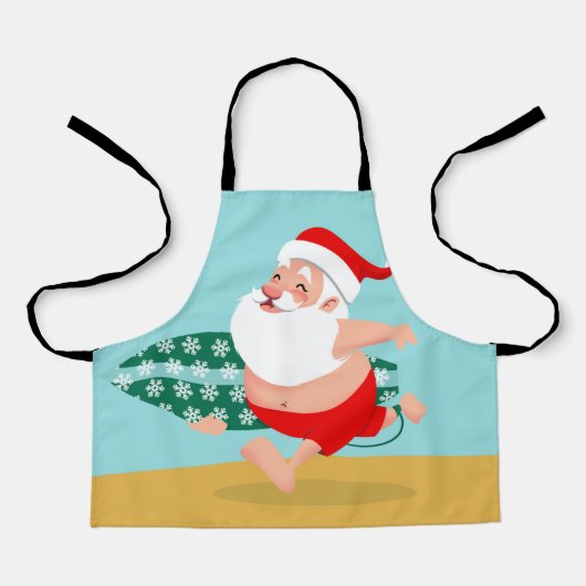 Tablier Santa at beach (Recto)