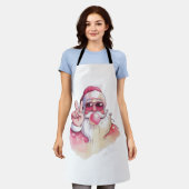 Tablier Santa Claus Blowing Bubble Gum Pink Sunglasses  (Porté)