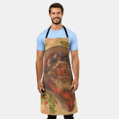 Tablier Santa Claus Noël Portrait Vintage (Porté)