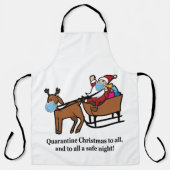 Tablier Santa Claus, Reindeer & Quarantine Christmas, ZSD (Recto)