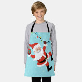 Tablier Santa Claus swinging on a string of rope Chrismas (Porté)