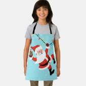 Tablier Santa Claus swinging on a string of rope Chrismas (Insitu)