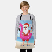 Tablier Santa Claus with flamingo (Porté)