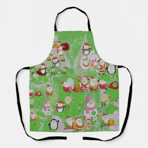 Tablier Santa Magical Green New Year