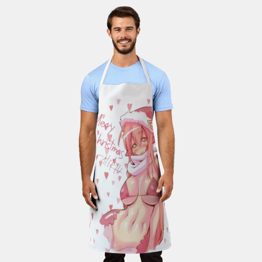 Tablier Santa Noël sexy Anime Bikini (Porté)
