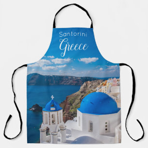 Tablier Santorini Grèce Cuisine Pittoresque Apron